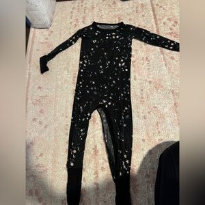 Little Sleepies Black Starry Pajama Set